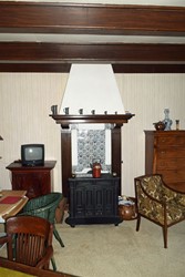 <p>In 1947 geplaatste schouw in de kamer tussen keuken en slaapkamer. </p>
